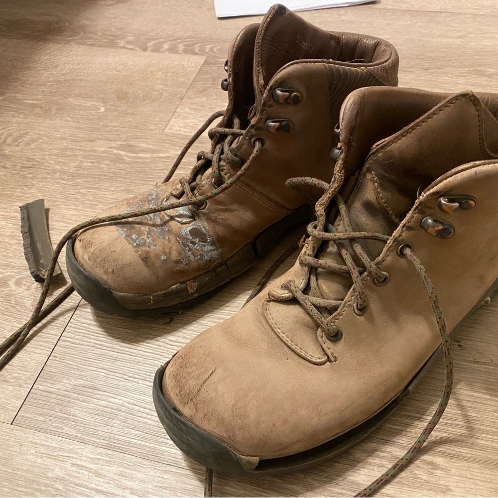 Chaco hiking boots from 2005, need re-soling or shoe glue